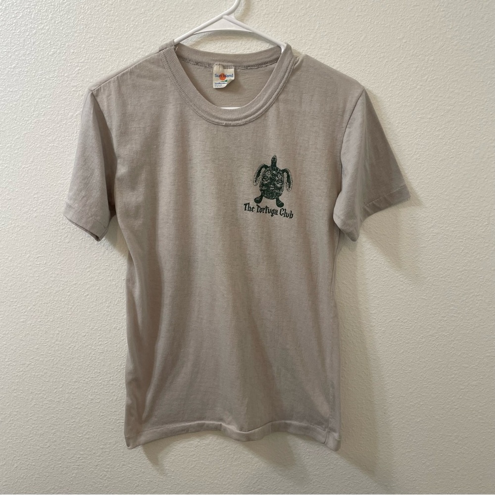 Sun island The tortuga Club shirt gray medium vintage